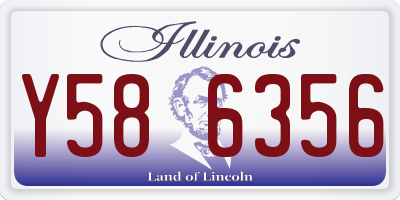 IL license plate Y586356