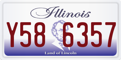 IL license plate Y586357