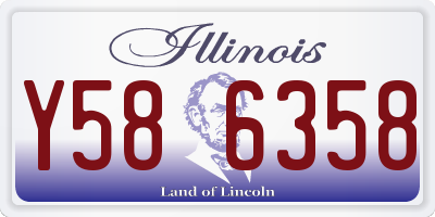 IL license plate Y586358