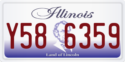 IL license plate Y586359