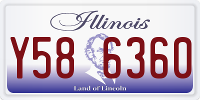 IL license plate Y586360