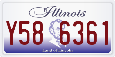 IL license plate Y586361