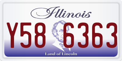 IL license plate Y586363