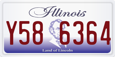 IL license plate Y586364
