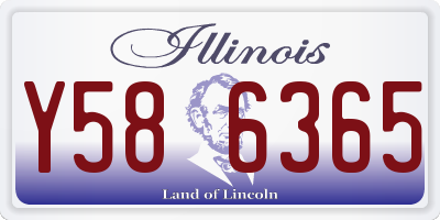 IL license plate Y586365