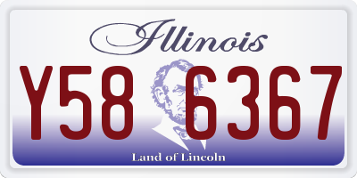 IL license plate Y586367