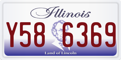 IL license plate Y586369