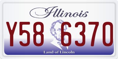 IL license plate Y586370