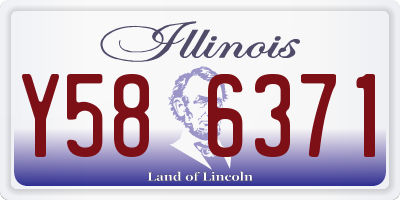 IL license plate Y586371