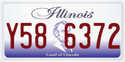 IL license plate Y586372