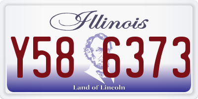 IL license plate Y586373