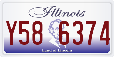 IL license plate Y586374
