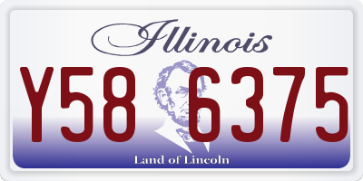 IL license plate Y586375