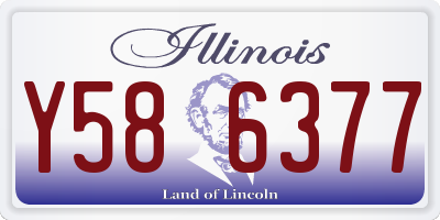 IL license plate Y586377