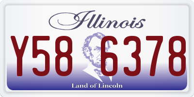IL license plate Y586378