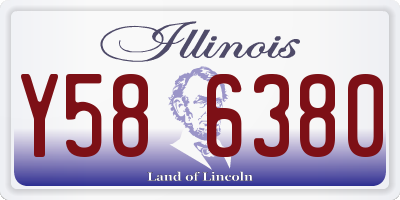 IL license plate Y586380