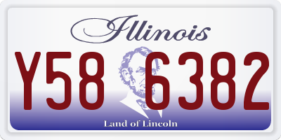 IL license plate Y586382