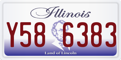 IL license plate Y586383