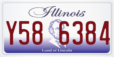 IL license plate Y586384