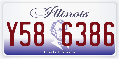 IL license plate Y586386