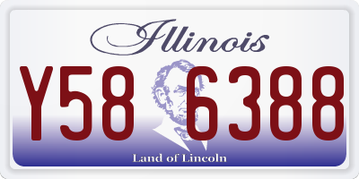 IL license plate Y586388