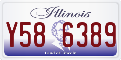 IL license plate Y586389