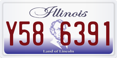 IL license plate Y586391