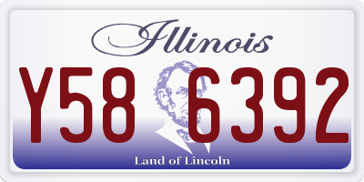 IL license plate Y586392
