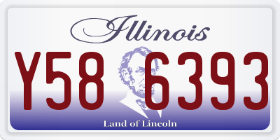 IL license plate Y586393