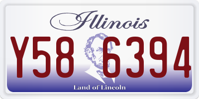 IL license plate Y586394