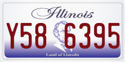 IL license plate Y586395