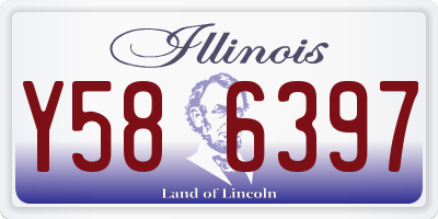 IL license plate Y586397