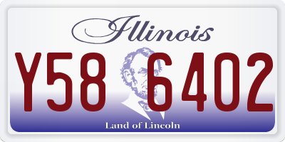 IL license plate Y586402