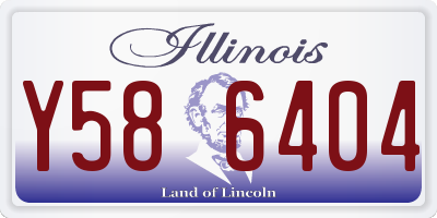 IL license plate Y586404