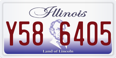 IL license plate Y586405