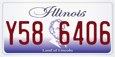 IL license plate Y586406