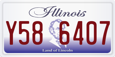 IL license plate Y586407