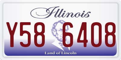 IL license plate Y586408
