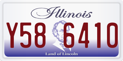 IL license plate Y586410