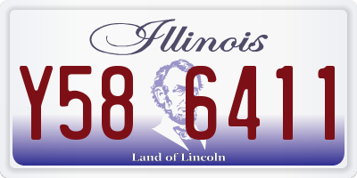 IL license plate Y586411