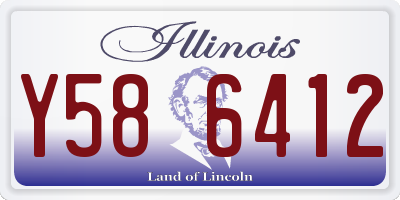 IL license plate Y586412