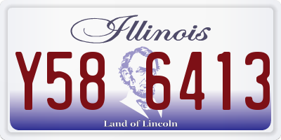 IL license plate Y586413