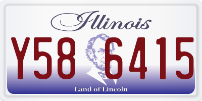 IL license plate Y586415