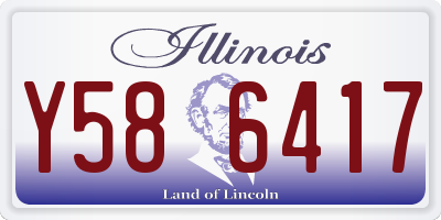 IL license plate Y586417