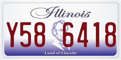 IL license plate Y586418