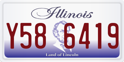 IL license plate Y586419