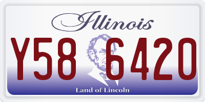 IL license plate Y586420