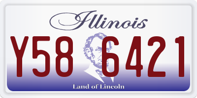 IL license plate Y586421