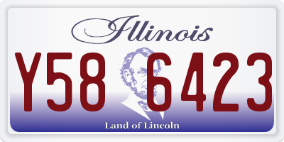 IL license plate Y586423