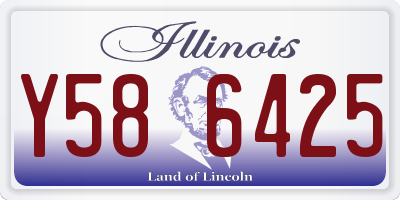 IL license plate Y586425